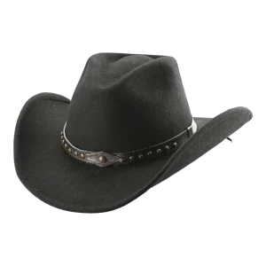Lucky Horze Fashion Felt Hats Tenderfoot Black