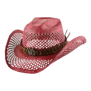 Lucky Horze Fashion Straw Hats Sunshine Red